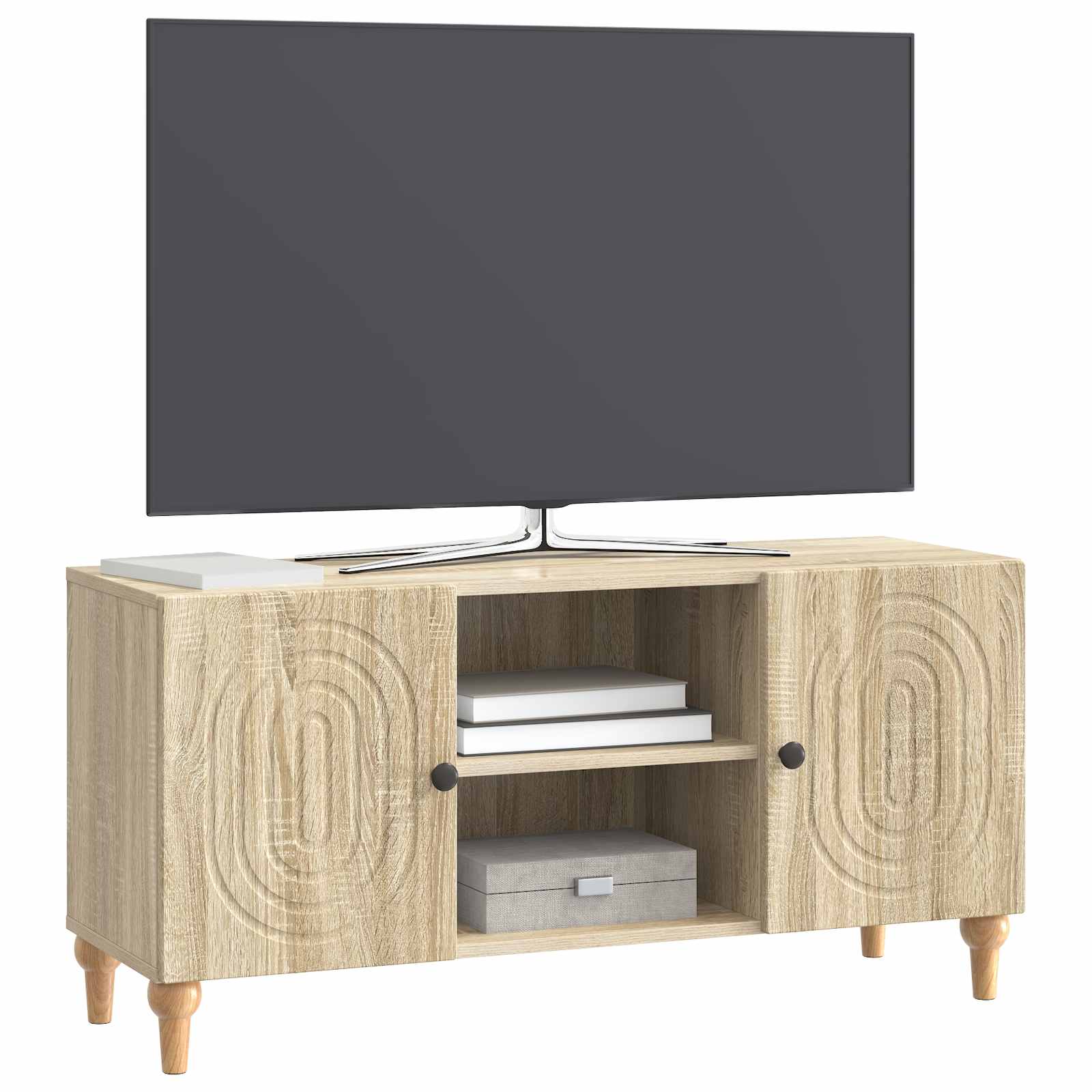 Ντουλάπι TV Sonoma Δρυς 102 x 34,5 x 50 εκ. Επεξεργασμένο Ξύλο - Pakobazaar