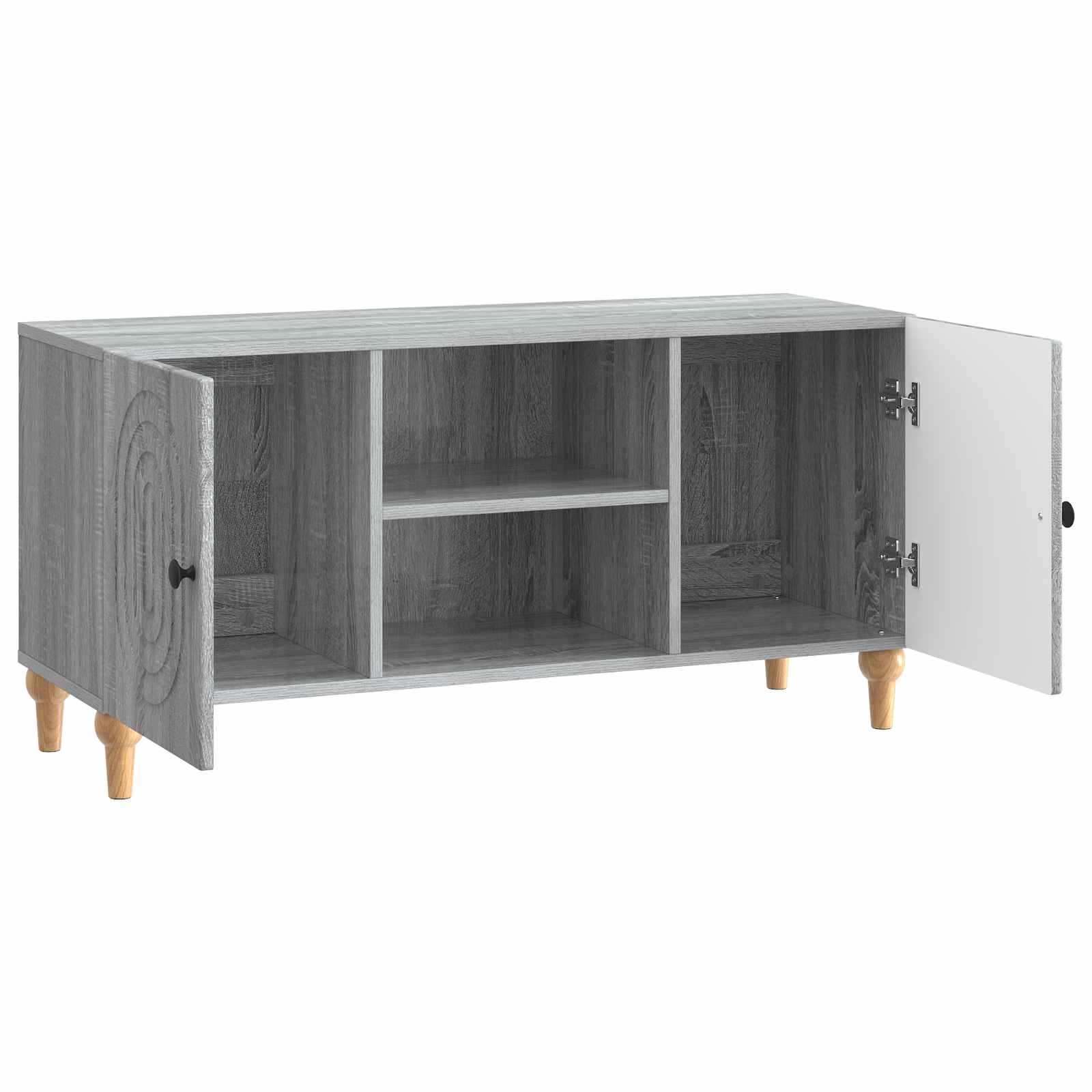 Ντουλάπι TV Γκρι Sonoma 102 x 34,5 x 50 εκ. Επεξεργασμένο Ξύλο - Pakobazaar