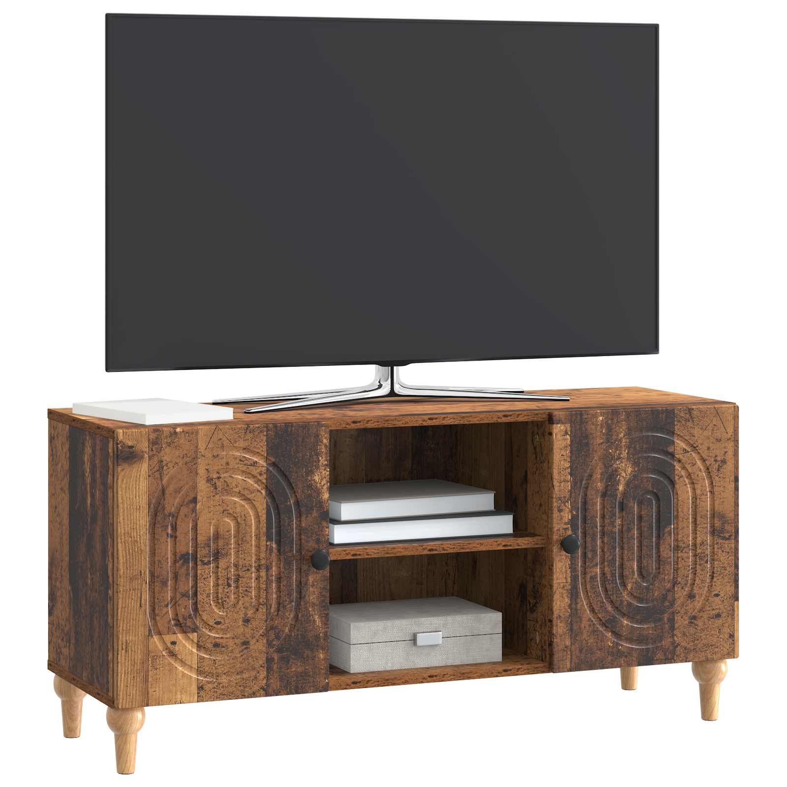 Ντουλάπι TV Παλαιωμένο ξύλο 102 x 34,5 x 50 εκ. - Pakobazaar