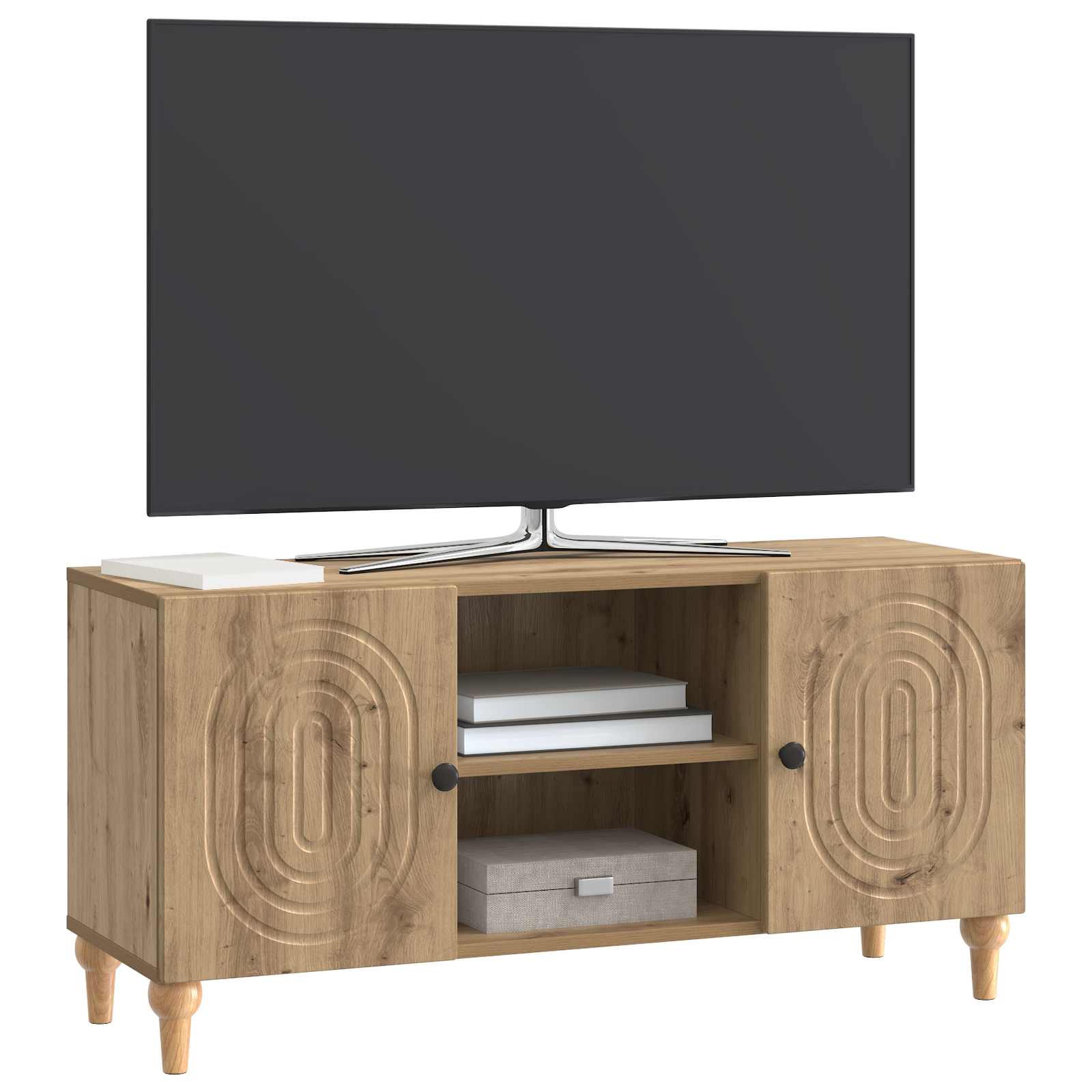Ντουλάπι TV Artisan Δρυς 102 x 34,5 x 50 εκ. Επεξεργασμένο Ξύλο - Pakobazaar