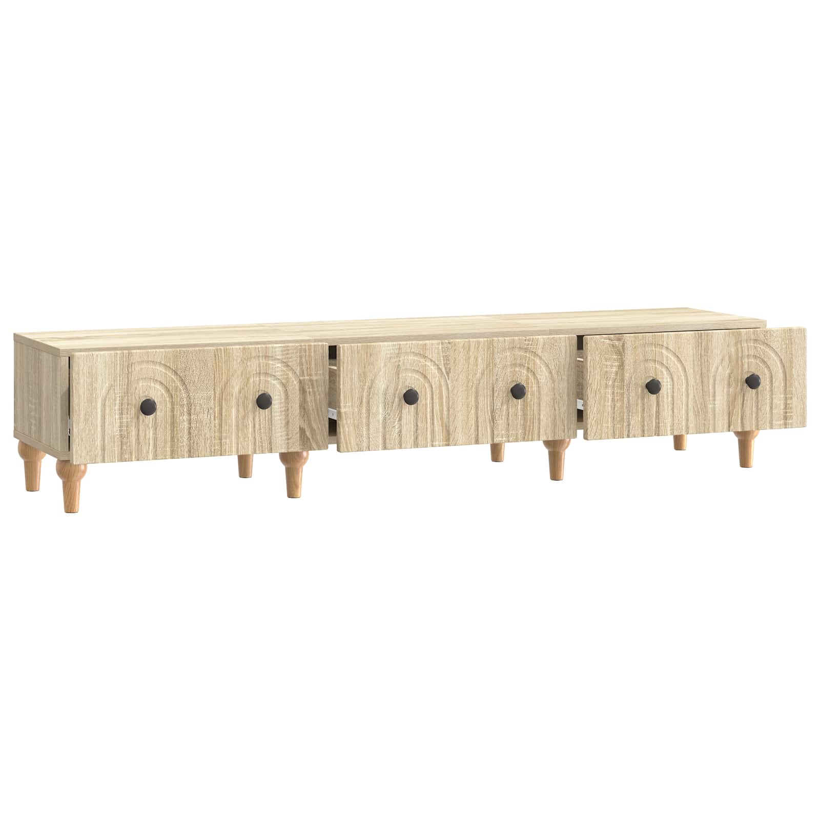 Ντουλάπι TV Sonoma Δρυς 147 x 34,5 x 30 εκ Επεξεργασμένο Ξύλο - Pakobazaar