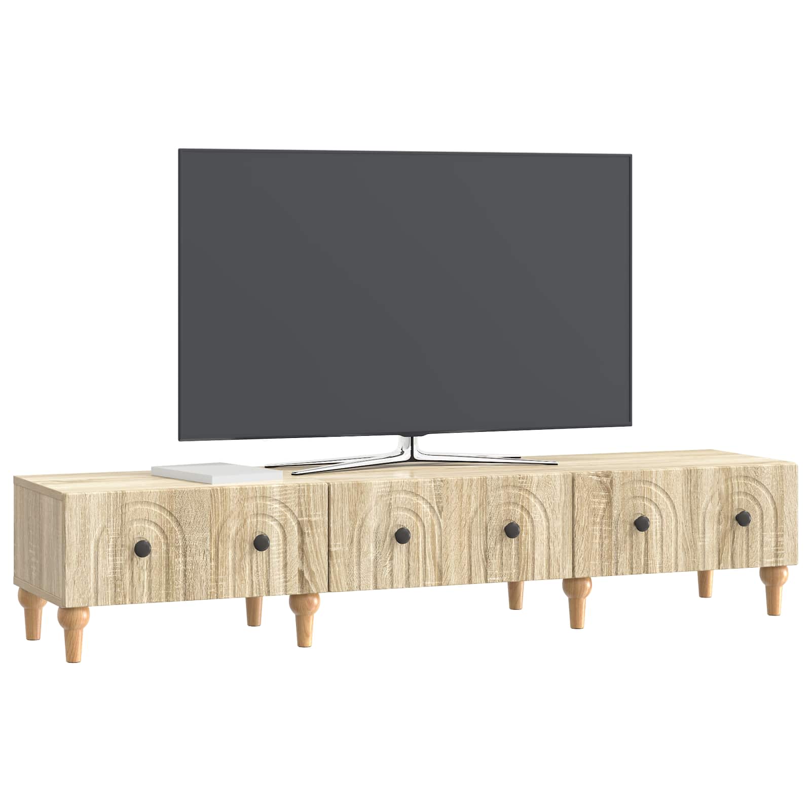 Ντουλάπι TV Sonoma Δρυς 147 x 34,5 x 30 εκ Επεξεργασμένο Ξύλο - Pakobazaar