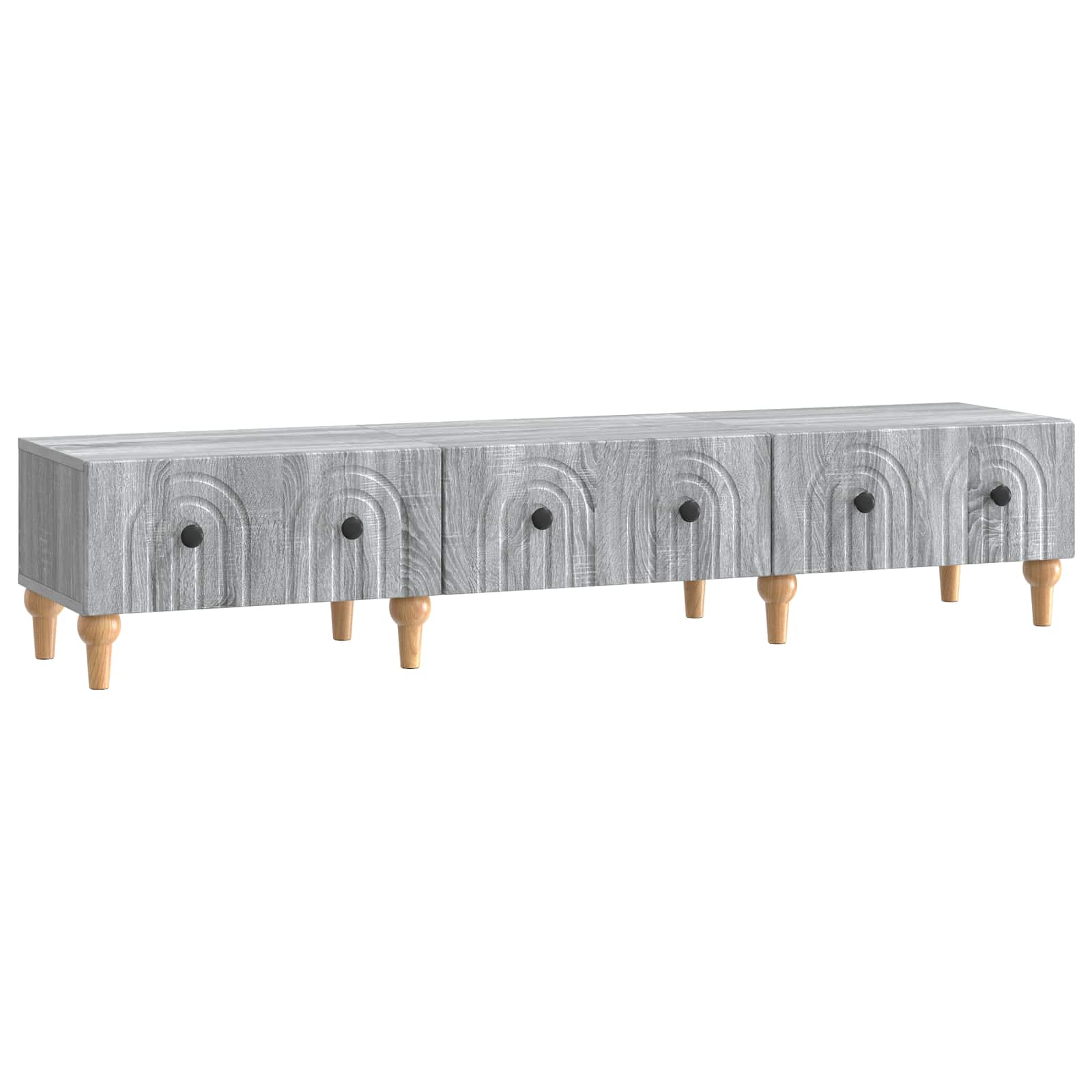 Ντουλάπι TV Γκρι Sonoma 147 x 34,5 x 30 εκ Επεξεργασμένο Ξύλο - Pakobazaar