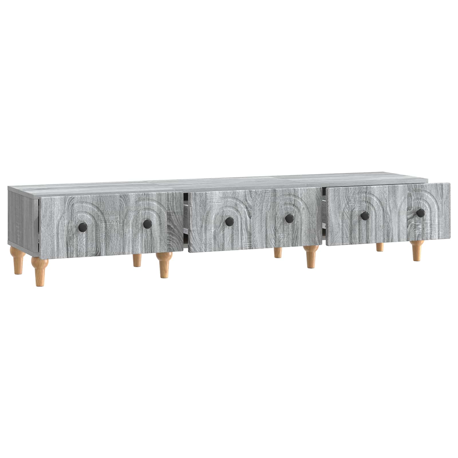Ντουλάπι TV Γκρι Sonoma 147 x 34,5 x 30 εκ Επεξεργασμένο Ξύλο - Pakobazaar