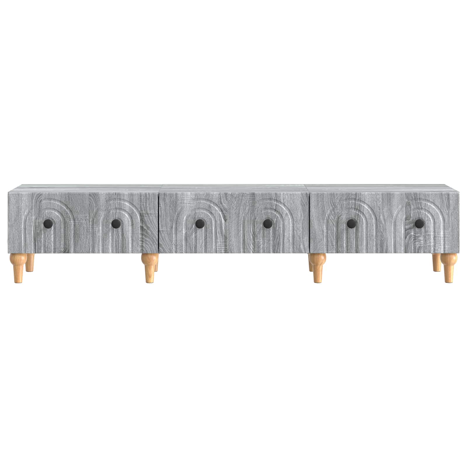 Ντουλάπι TV Γκρι Sonoma 147 x 34,5 x 30 εκ Επεξεργασμένο Ξύλο - Pakobazaar