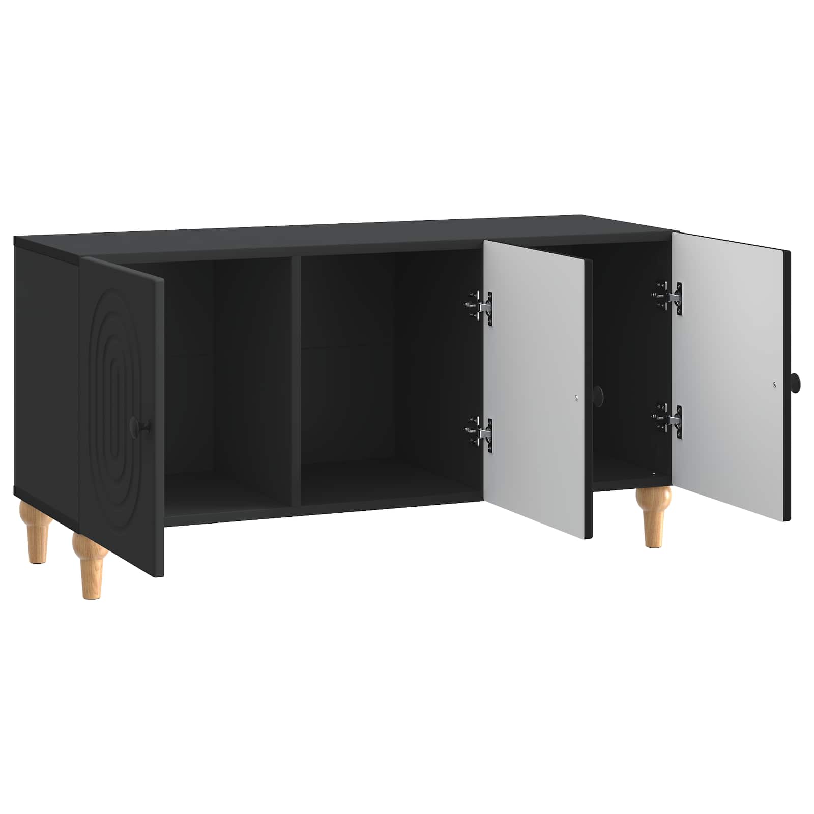 Ντουλάπι TV Μαύρο 99 x 34,5 x 50 εκ. Επεξεργασμένο Ξύλο - Pakobazaar
