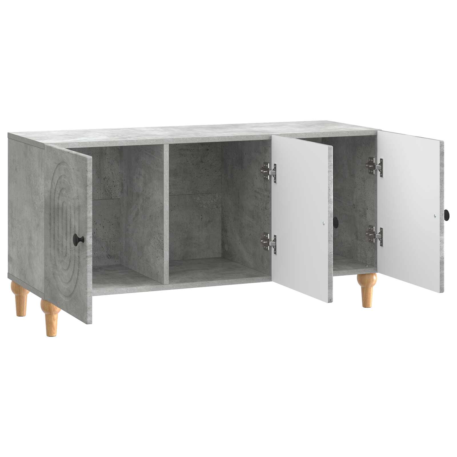 Ντουλάπι TV Γκρι Σκυροδέματος 99 x 34,5 x 50 εκ. - Pakobazaar