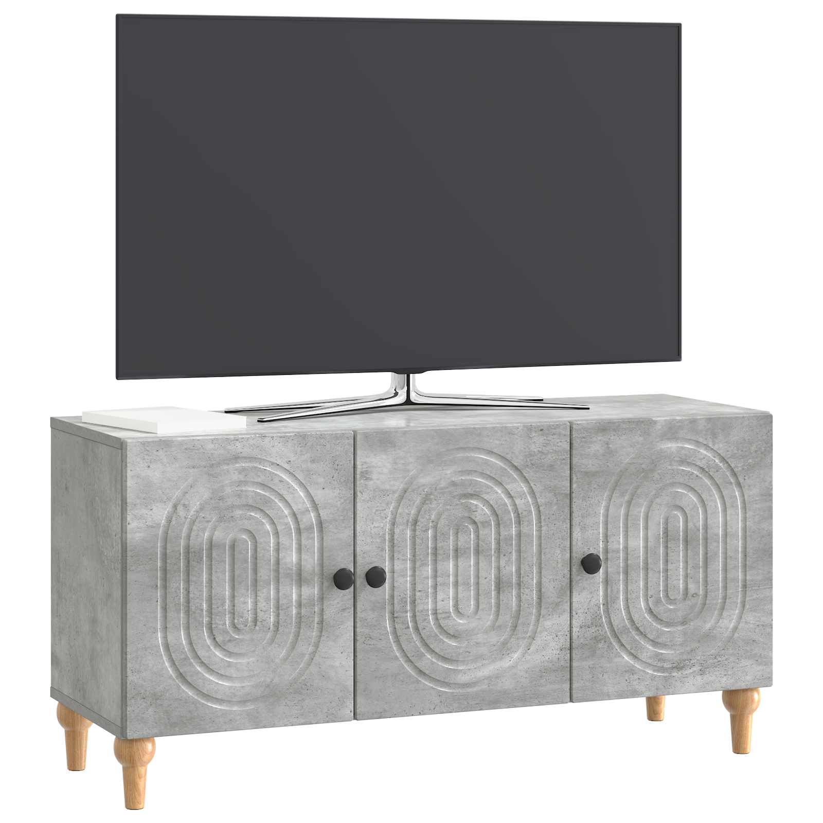Ντουλάπι TV Γκρι Σκυροδέματος 99 x 34,5 x 50 εκ. - Pakobazaar