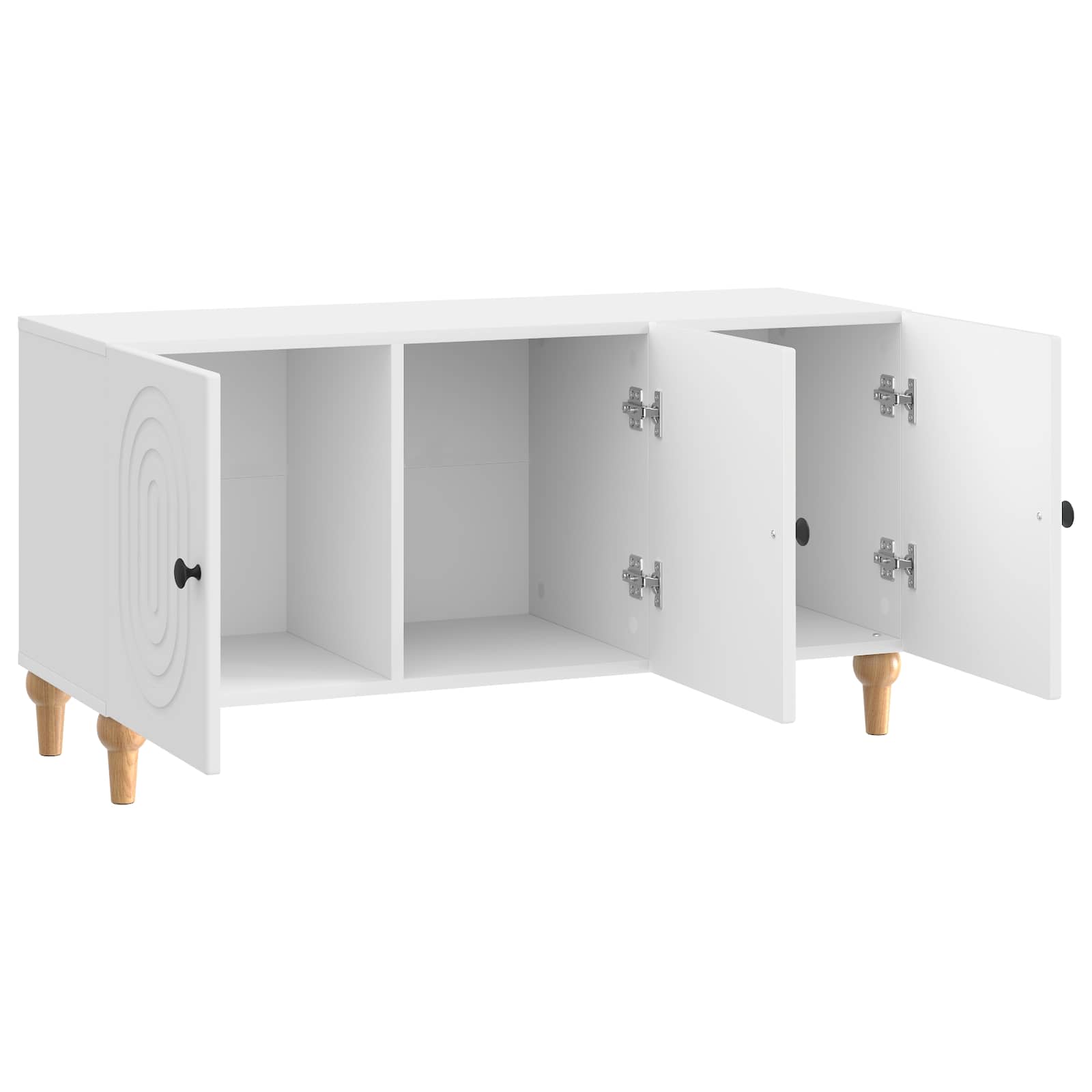 Ντουλάπι TV Γυαλιστερό Λευκό 99 x 34,5 x 50 εκ. - Pakobazaar