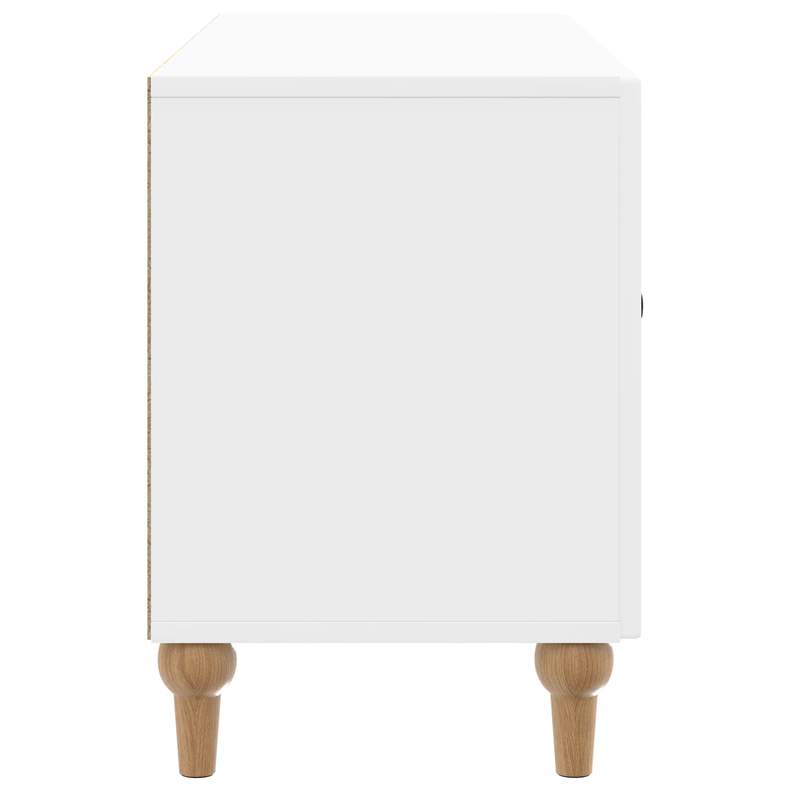 Ντουλάπι TV Γυαλιστερό Λευκό 99 x 34,5 x 50 εκ. - Pakobazaar