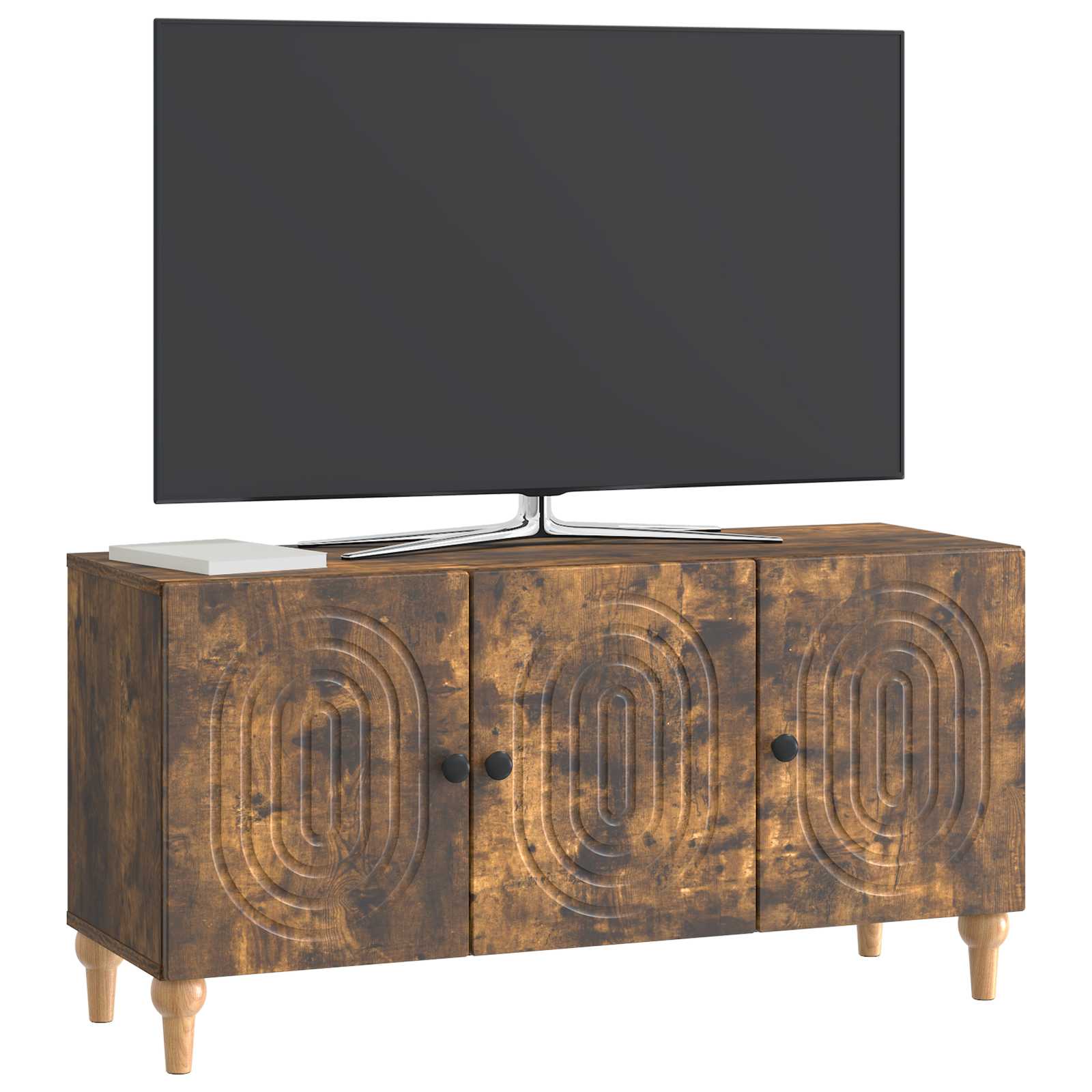 Ντουλάπι TV Καπνισμένο Ξύλο Δρυός 99 x 34,5 x 50 εκ. - Pakobazaar