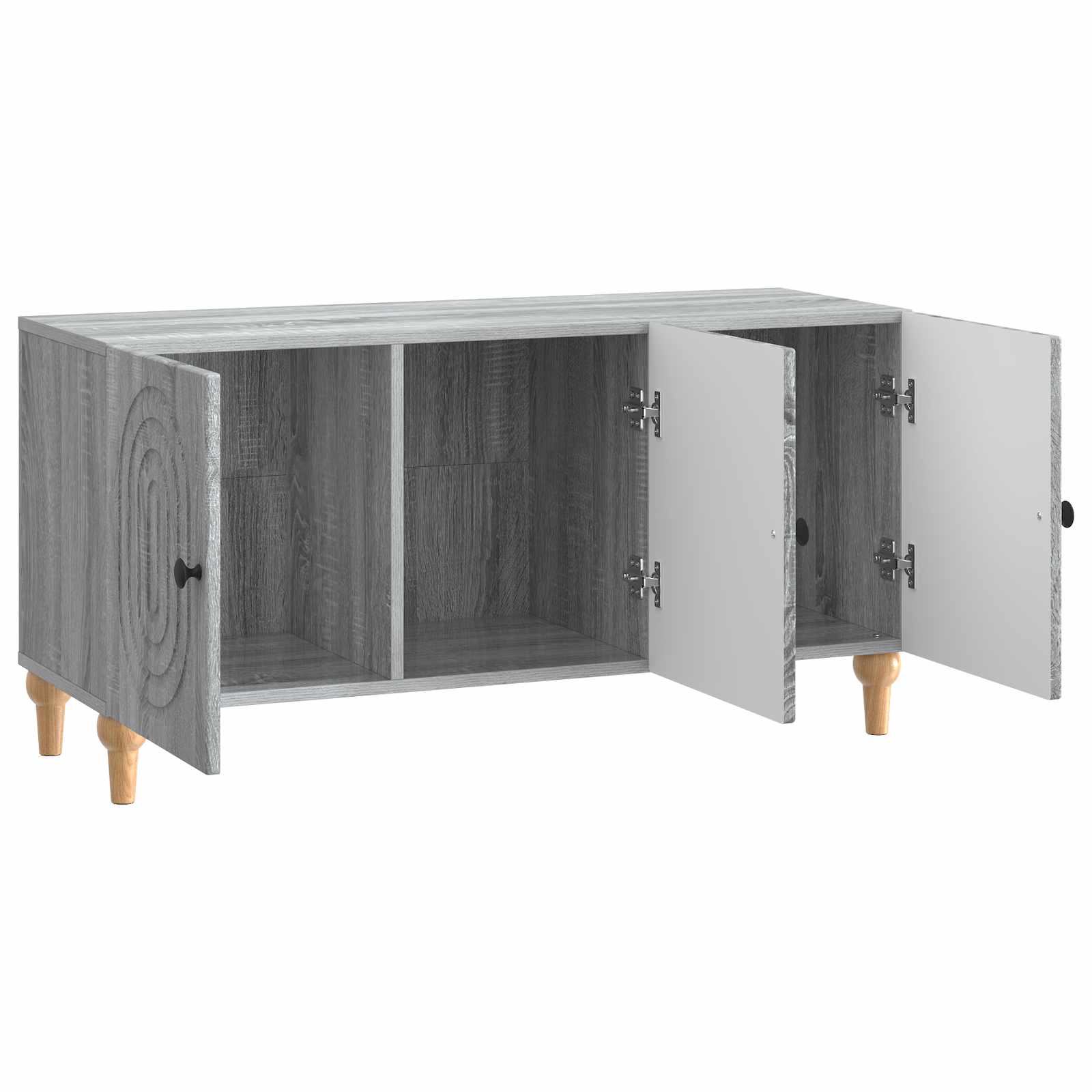 Ντουλάπι TV Γκρι Sonoma 99 x 34,5 x 50 εκ. Επεξεργασμένο Ξύλο - Pakobazaar
