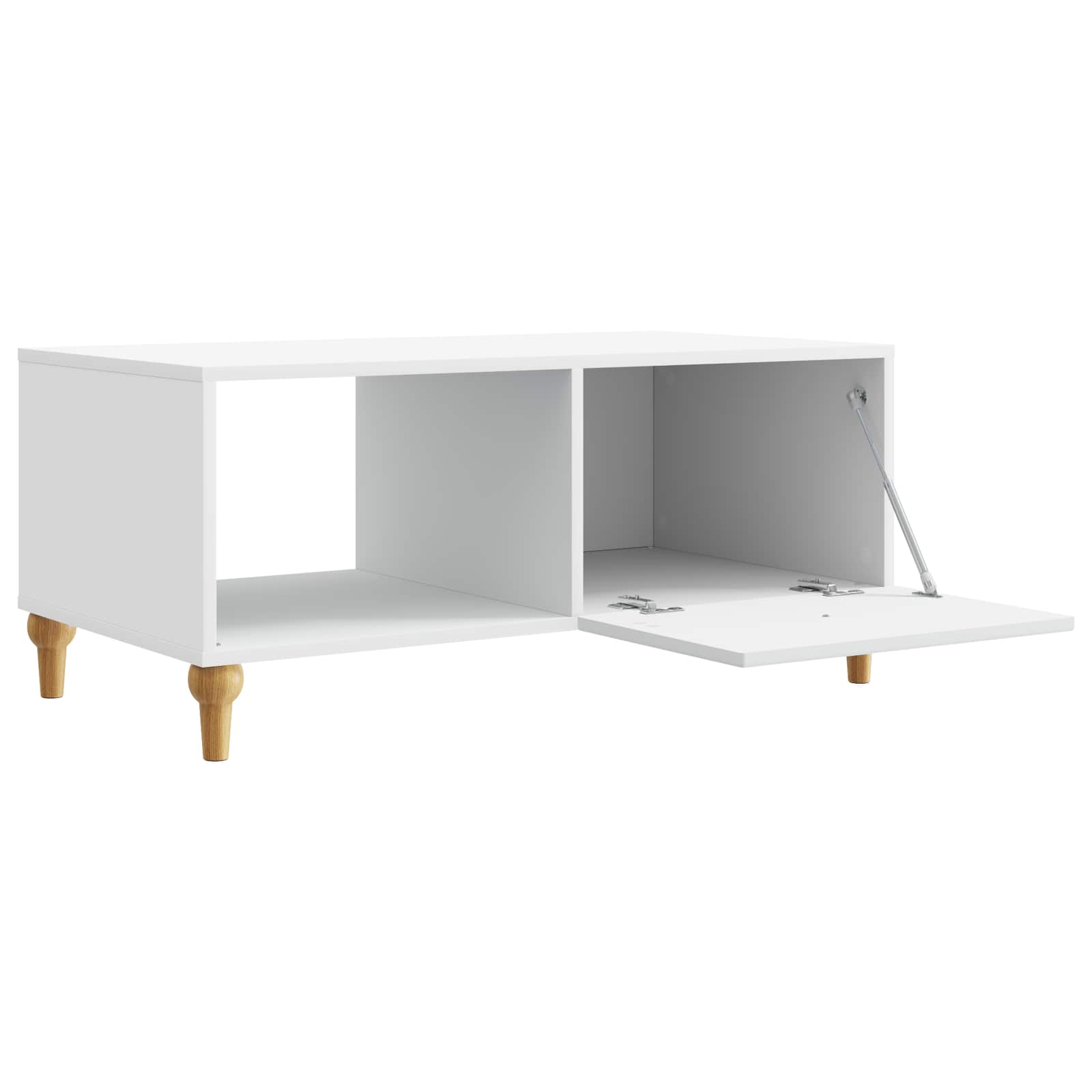 Τραπεζάκι σαλονιού Λευκό 90 x 50 x 40 cm Επεξεργασμένο Ξύλο - Pakobazaar
