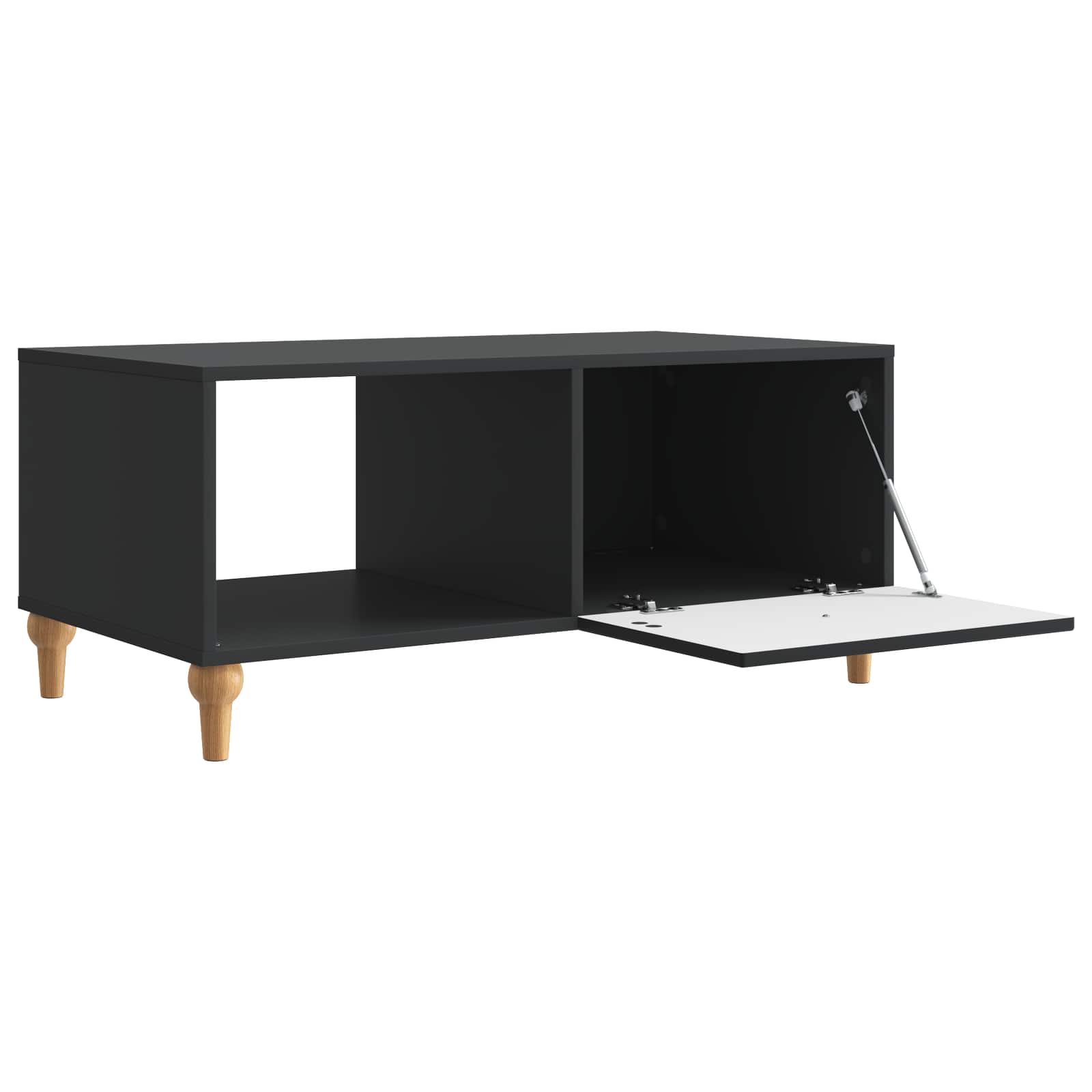 Τραπεζάκι σαλονιού Μαύρο 90 x 50 x 40 cm Επεξεργασμένο Ξύλο - Pakobazaar
