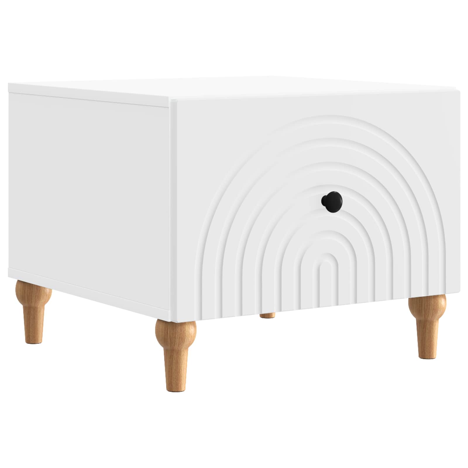 Τραπεζάκι σαλονιού Λευκό 49 x 50 x 40 εκ Επεξεργασμένο Ξύλο - Pakobazaar