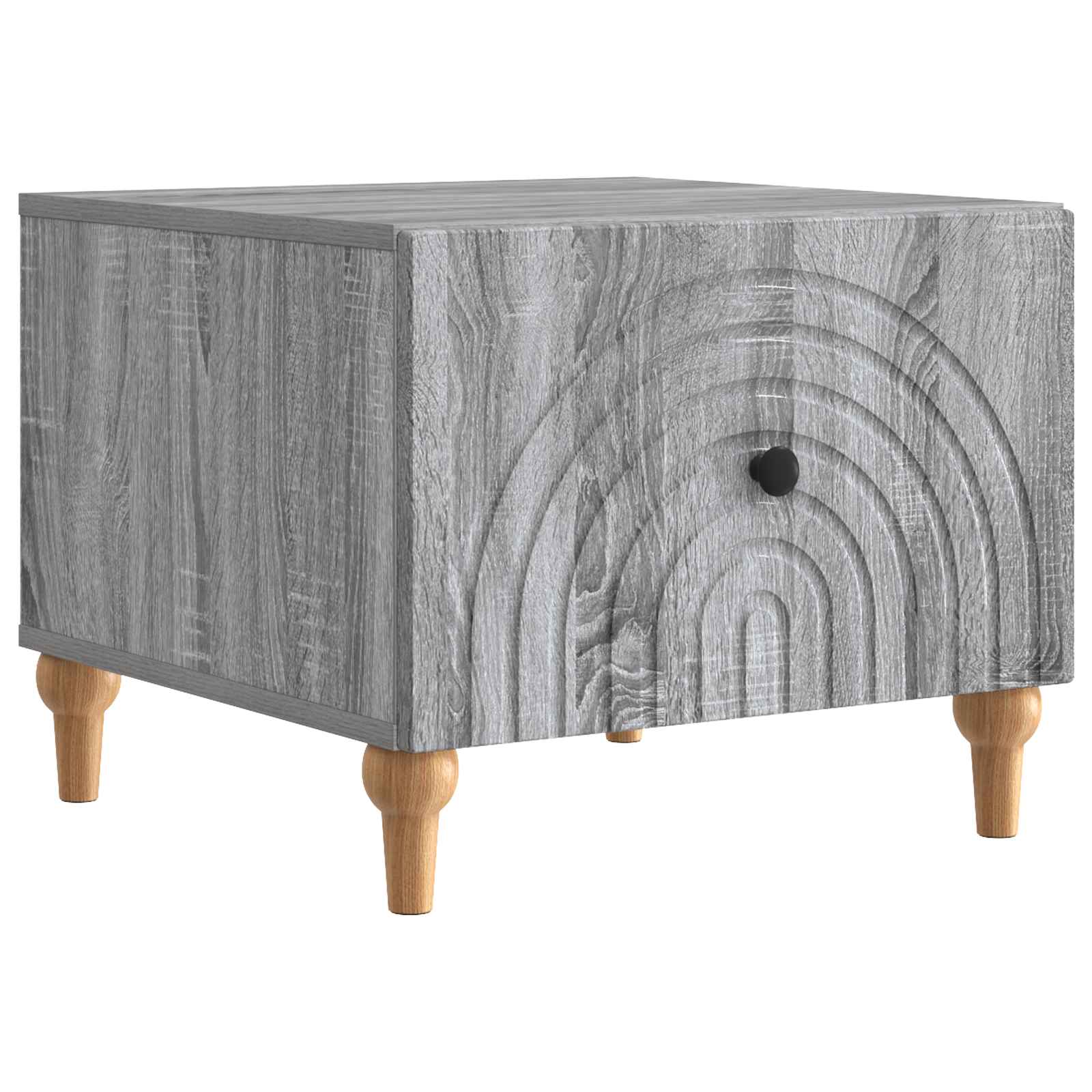 Τραπεζάκι σαλονιού με συρτάρι Γκρι Sonoma 49 x 50 x 40 εκ - Pakobazaar