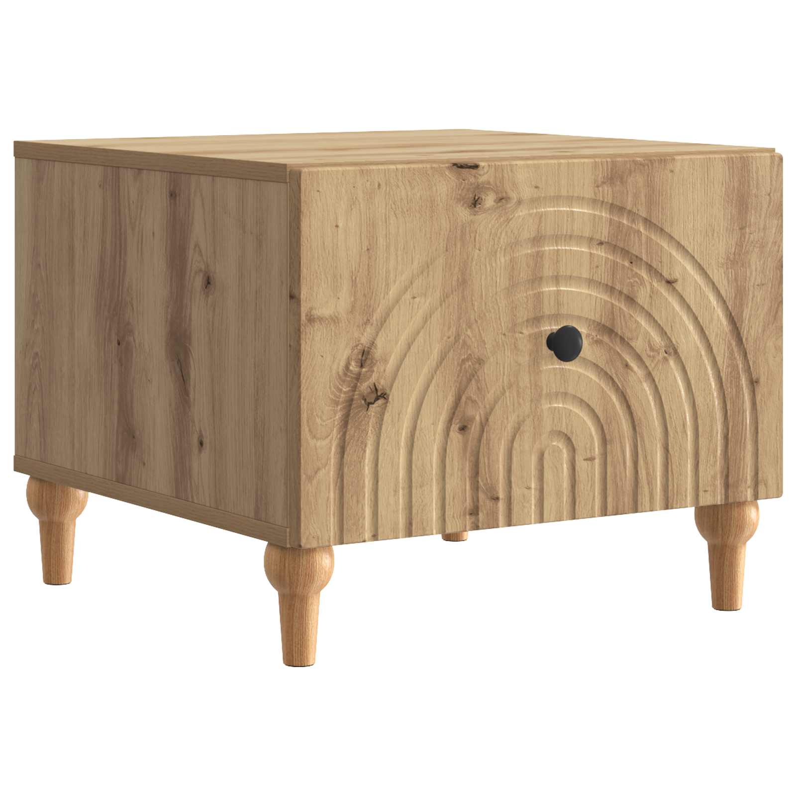 Τραπεζάκι σαλονιού με συρτάρι Artisan Δρυς 49 x 50 x 40 εκ - Pakobazaar