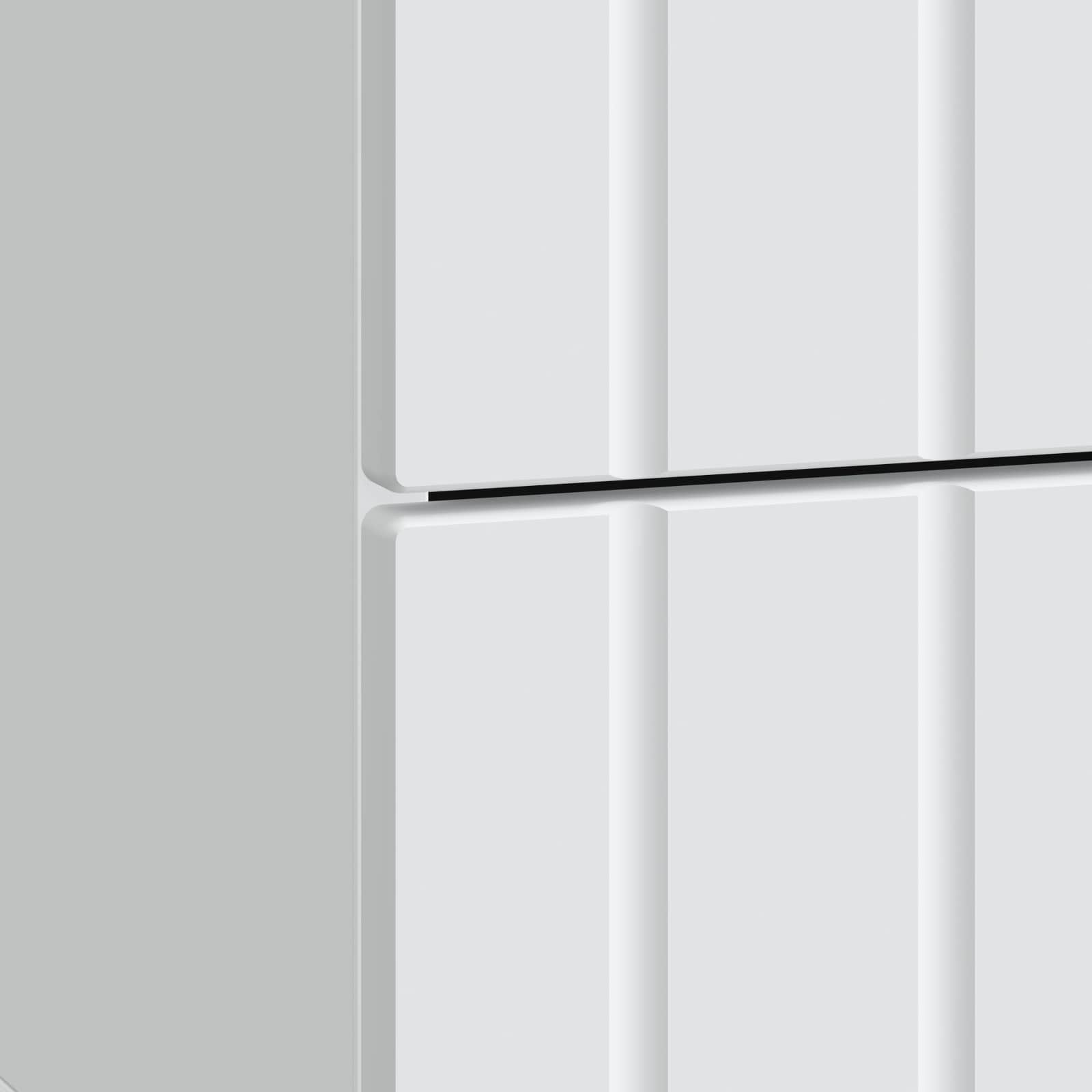 Κομοδίνο 2 pcs Λευκό 43 x 34,5 x 49,5 εκ Επεξεργασμένο Ξύλο - Pakobazaar