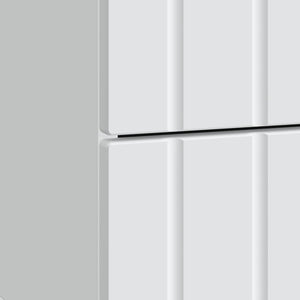 Κομοδίνο 2 pcs Λευκό 43 x 34,5 x 49,5 εκ Επεξεργασμένο Ξύλο - Pakobazaar