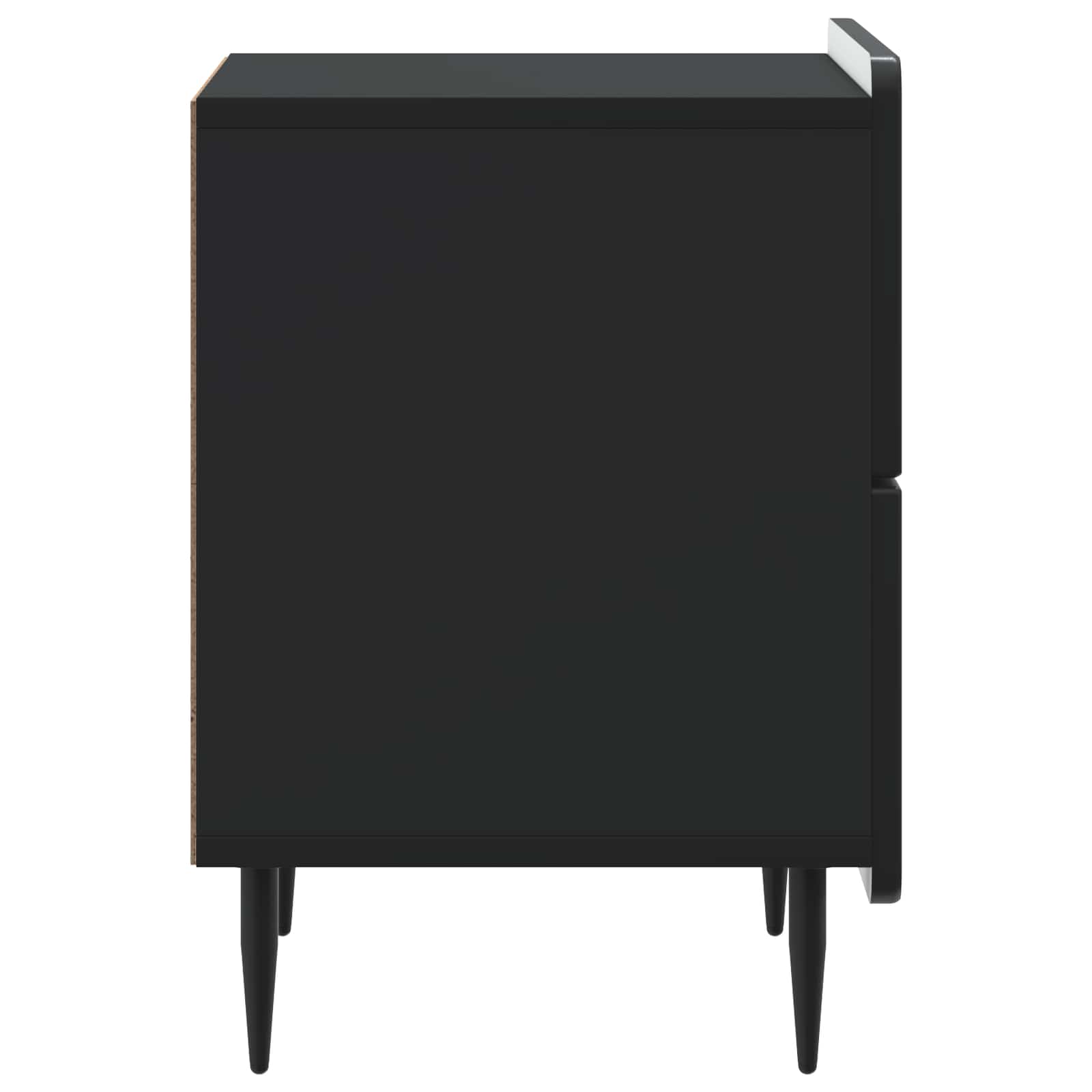 Κομοδίνο Μαύρο 43 x 34,5 x 49,5 εκ Επεξεργασμένο Ξύλο - Pakobazaar