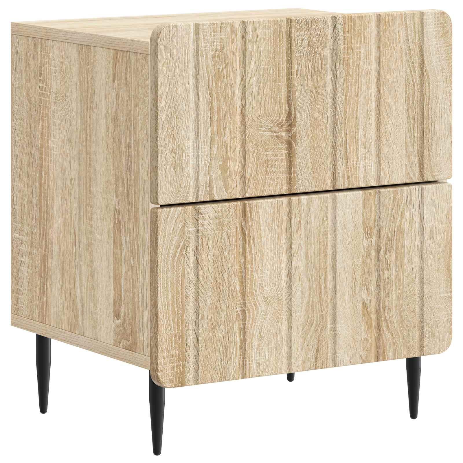 Κομοδίνο με συρτάρι 2 pcs Sonoma Δρυς 43 x 34,5 x 49,5 εκ - Pakobazaar