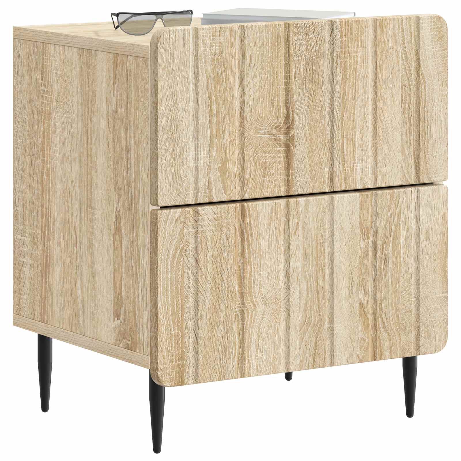 Κομοδίνο με συρτάρι 2 pcs Sonoma Δρυς 43 x 34,5 x 49,5 εκ - Pakobazaar