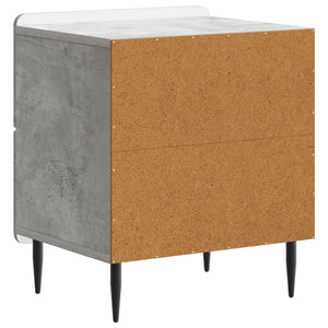 Κομοδίνο με συρτάρι Γκρι Σκυροδέματος 43 x 34,5 x 49,5 εκ - Pakobazaar