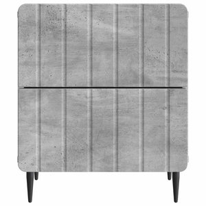 Κομοδίνο με συρτάρι 2 pcs Γκρι Σκυροδέματος 43 x 34,5 x 49,5 εκ - Pakobazaar