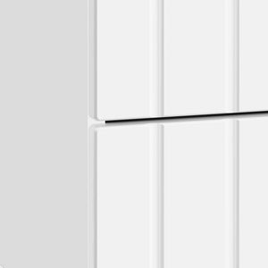 Κομοδίνο με συρτάρι 2 pcs Γυαλιστερό Λευκό 43 x 34,5 x 49,5 εκ - Pakobazaar