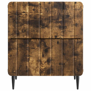 Κομοδίνο 2 pcs Καπνισμένο Ξύλο Δρυός 43 x 34,5 x 49,5 εκ - Pakobazaar