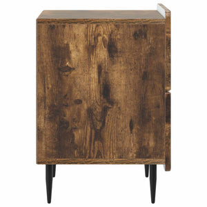 Κομοδίνο 2 pcs Καπνισμένο Ξύλο Δρυός 43 x 34,5 x 49,5 εκ - Pakobazaar