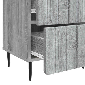 Κομοδίνο Γκρι Sonoma 43 x 34,5 x 49,5 εκ Επεξεργασμένο Ξύλο - Pakobazaar