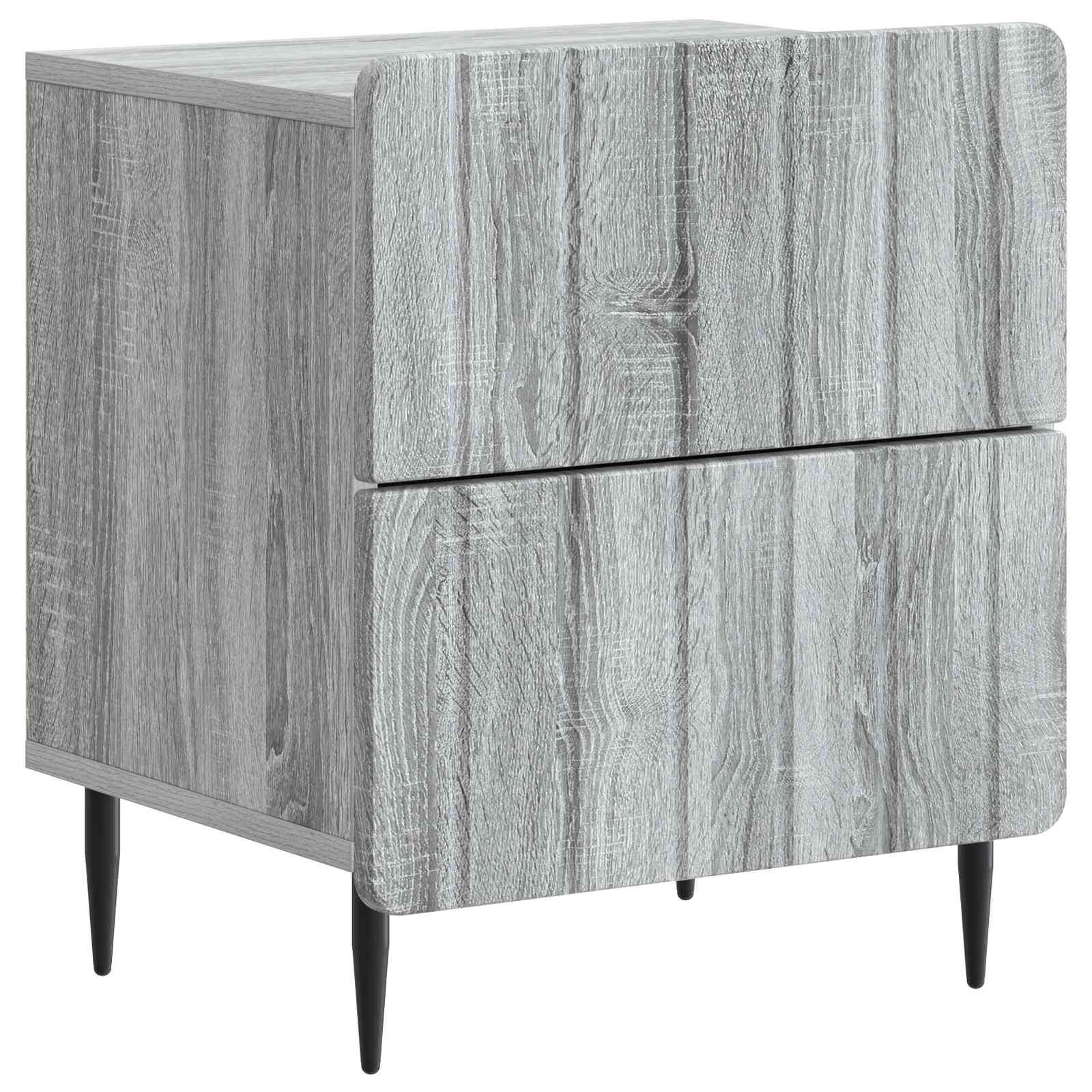 Κομοδίνο Γκρι Sonoma 43 x 34,5 x 49,5 εκ Επεξεργασμένο Ξύλο - Pakobazaar