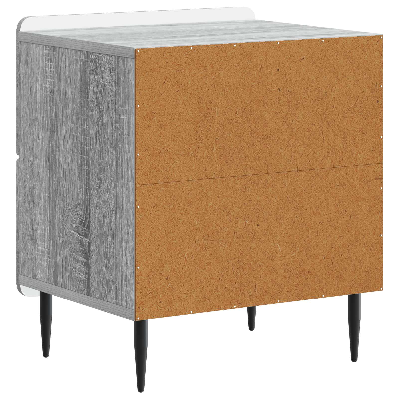 Κομοδίνο Γκρι Sonoma 43 x 34,5 x 49,5 εκ Επεξεργασμένο Ξύλο - Pakobazaar