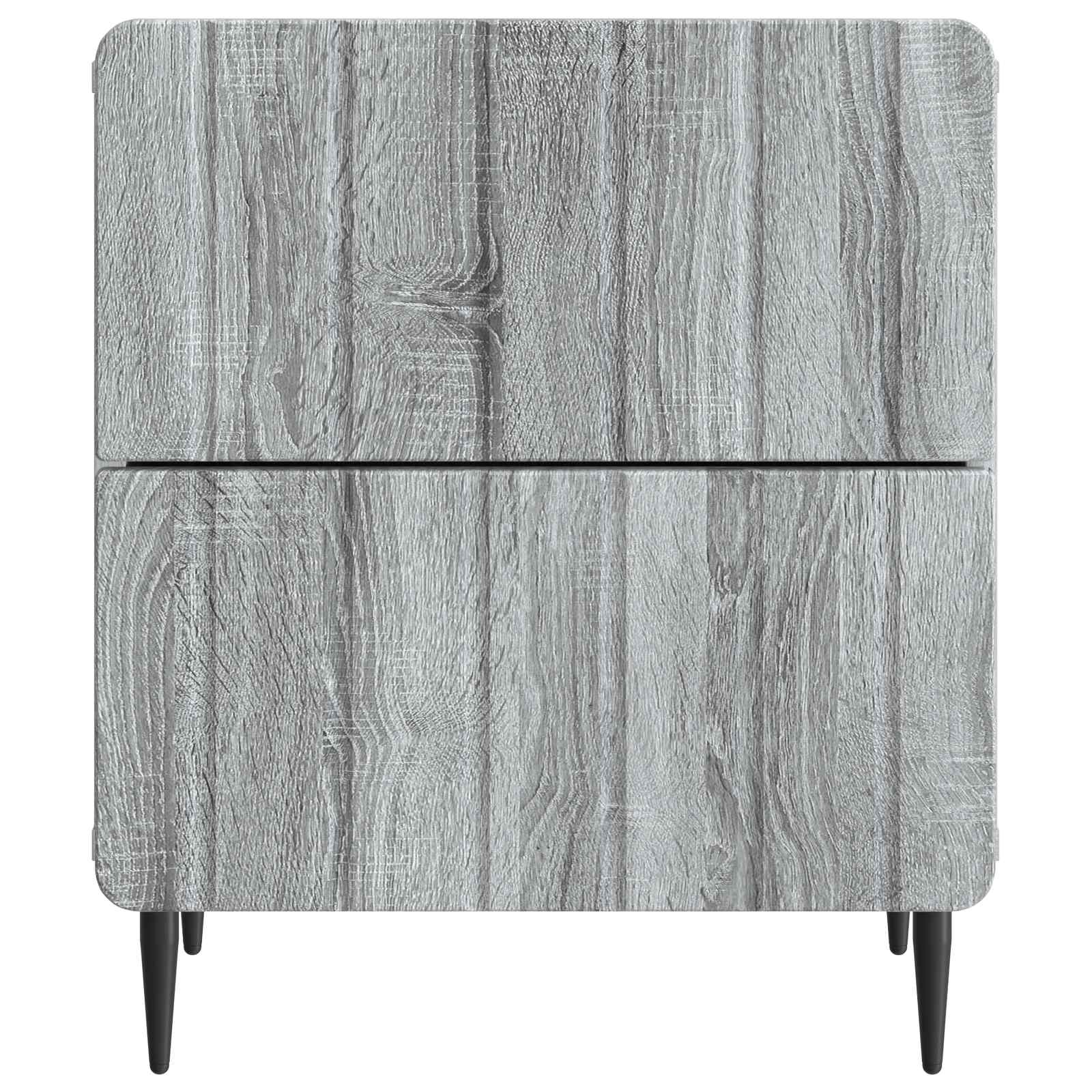 Κομοδίνο Γκρι Sonoma 43 x 34,5 x 49,5 εκ Επεξεργασμένο Ξύλο - Pakobazaar