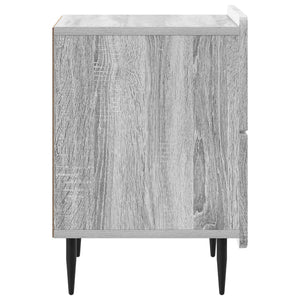 Κομοδίνο με συρτάρι 2 pcs Γκρι Sonoma 43 x 34,5 x 49,5 εκ - Pakobazaar