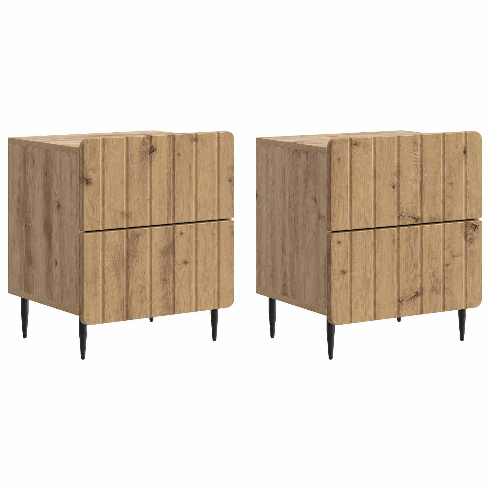 Κομοδίνο με συρτάρι 2 pcs Artisan Δρυς 43 x 34,5 x 49,5 εκ - Pakobazaar