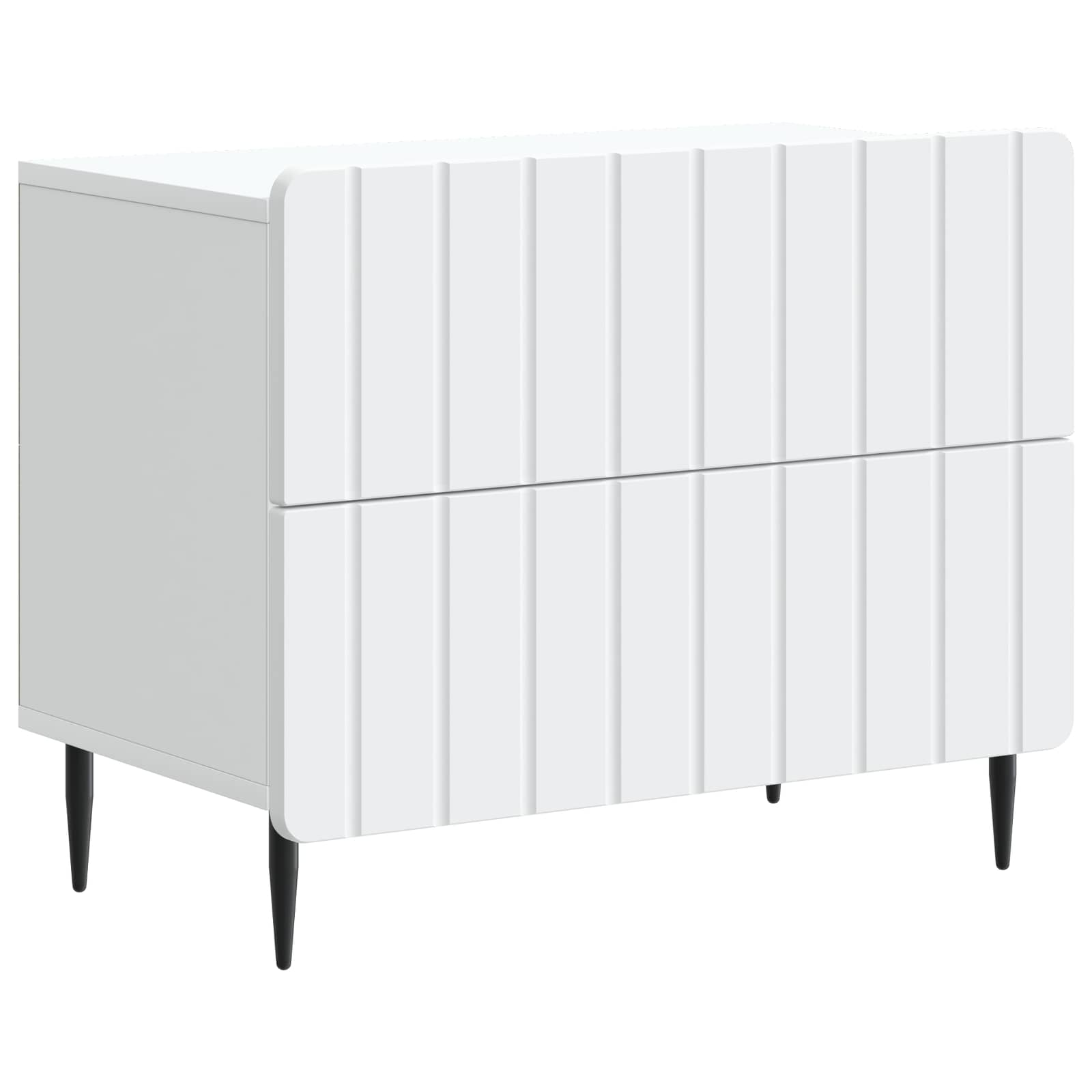 Κομοδίνο Λευκό 62 x 34,5 x 49,5 εκ. Επεξεργασμένο Ξύλο - Pakobazaar