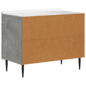 Κομοδίνο με συρτάρι Γκρι Σκυροδέματος 62 x 34,5 x 49,5 εκ. - Pakobazaar