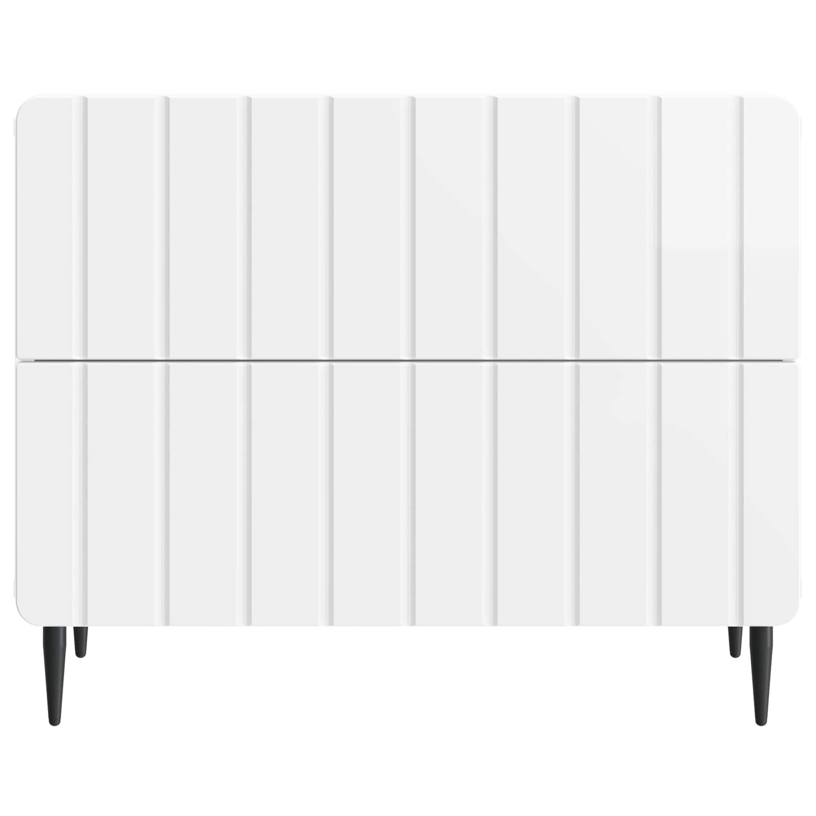 Κομοδίνο με συρτάρι Γυαλιστερό Λευκό 62 x 34,5 x 49,5 εκ. - Pakobazaar