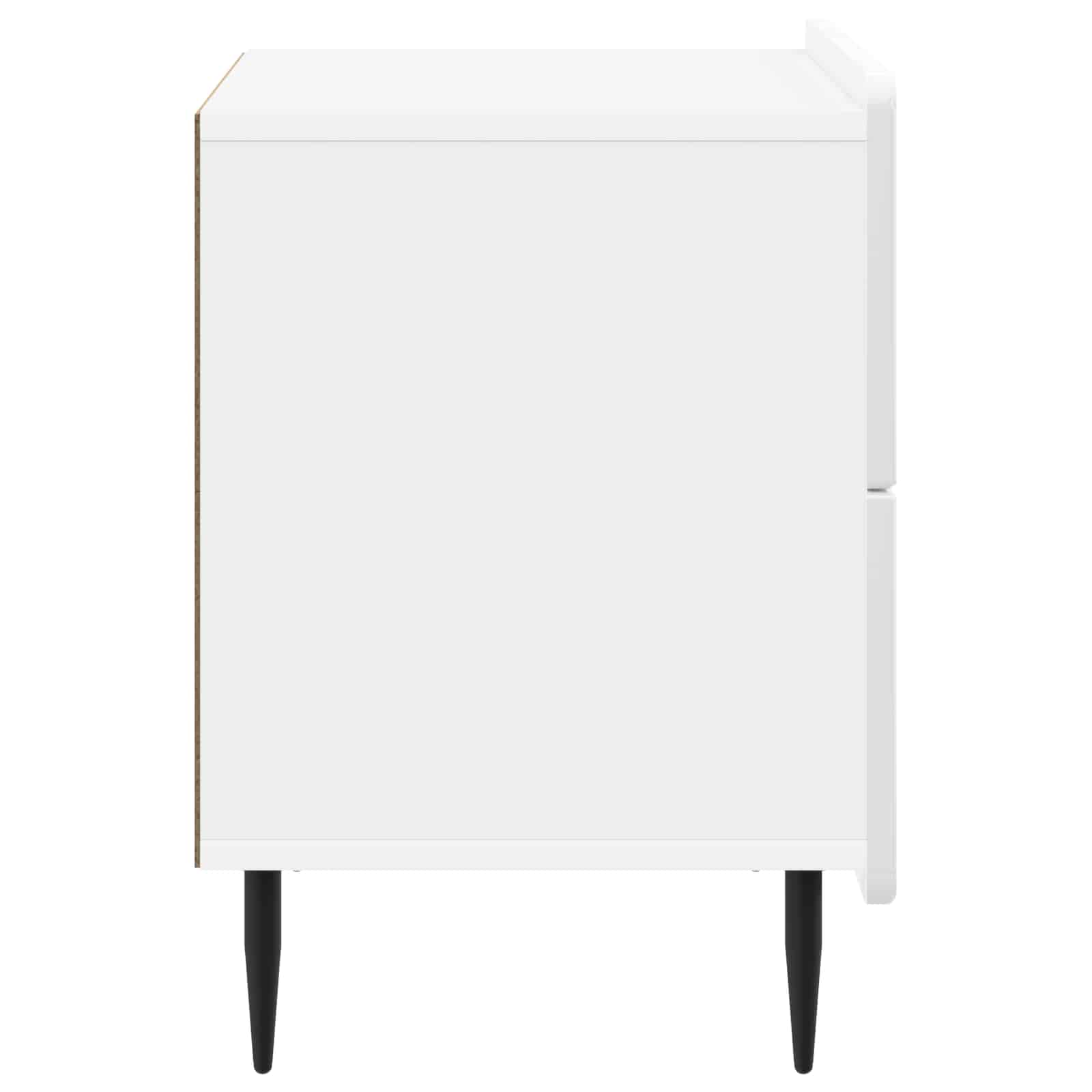 Κομοδίνο με συρτάρι Γυαλιστερό Λευκό 62 x 34,5 x 49,5 εκ. - Pakobazaar