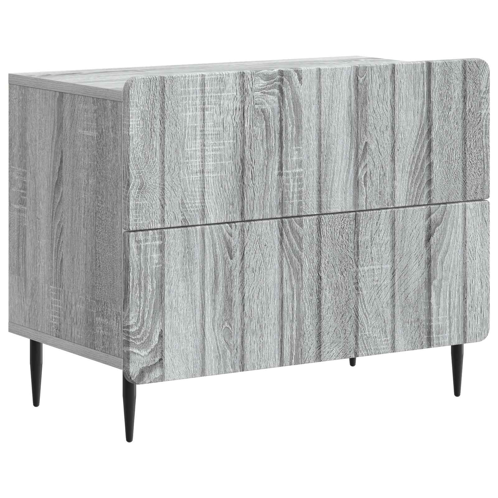 Κομοδίνο Γκρι Sonoma 62 x 34,5 x 49,5 εκ. Επεξεργασμένο Ξύλο - Pakobazaar