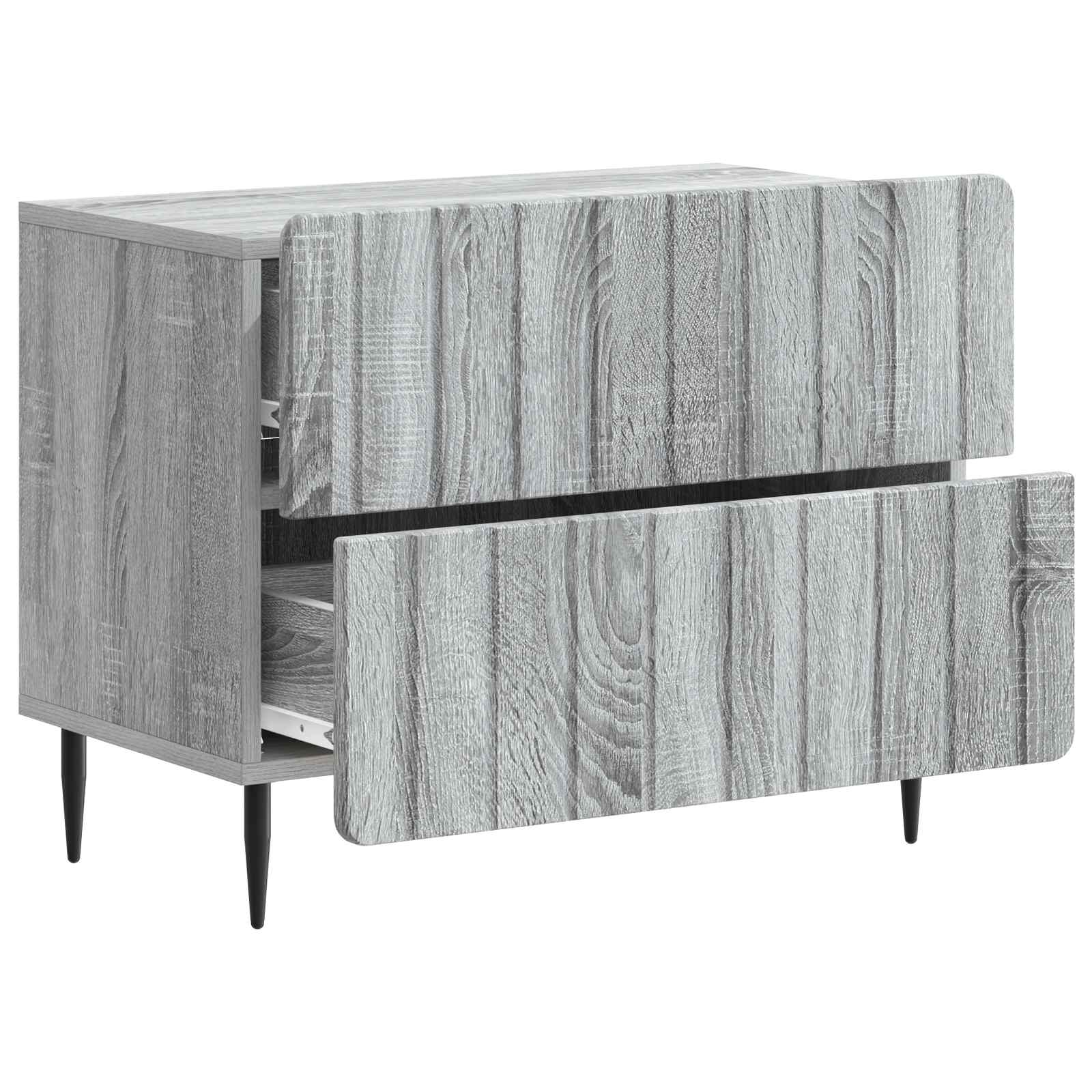 Κομοδίνο Γκρι Sonoma 62 x 34,5 x 49,5 εκ. Επεξεργασμένο Ξύλο - Pakobazaar