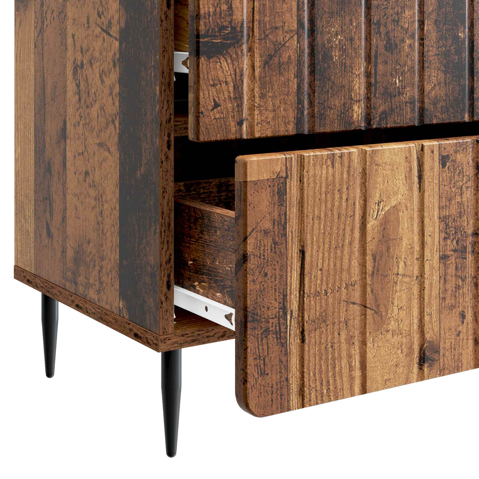 Κομοδίνο με συρτάρι Παλαιωμένο ξύλο 62 x 34,5 x 49,5 εκ. - Pakobazaar