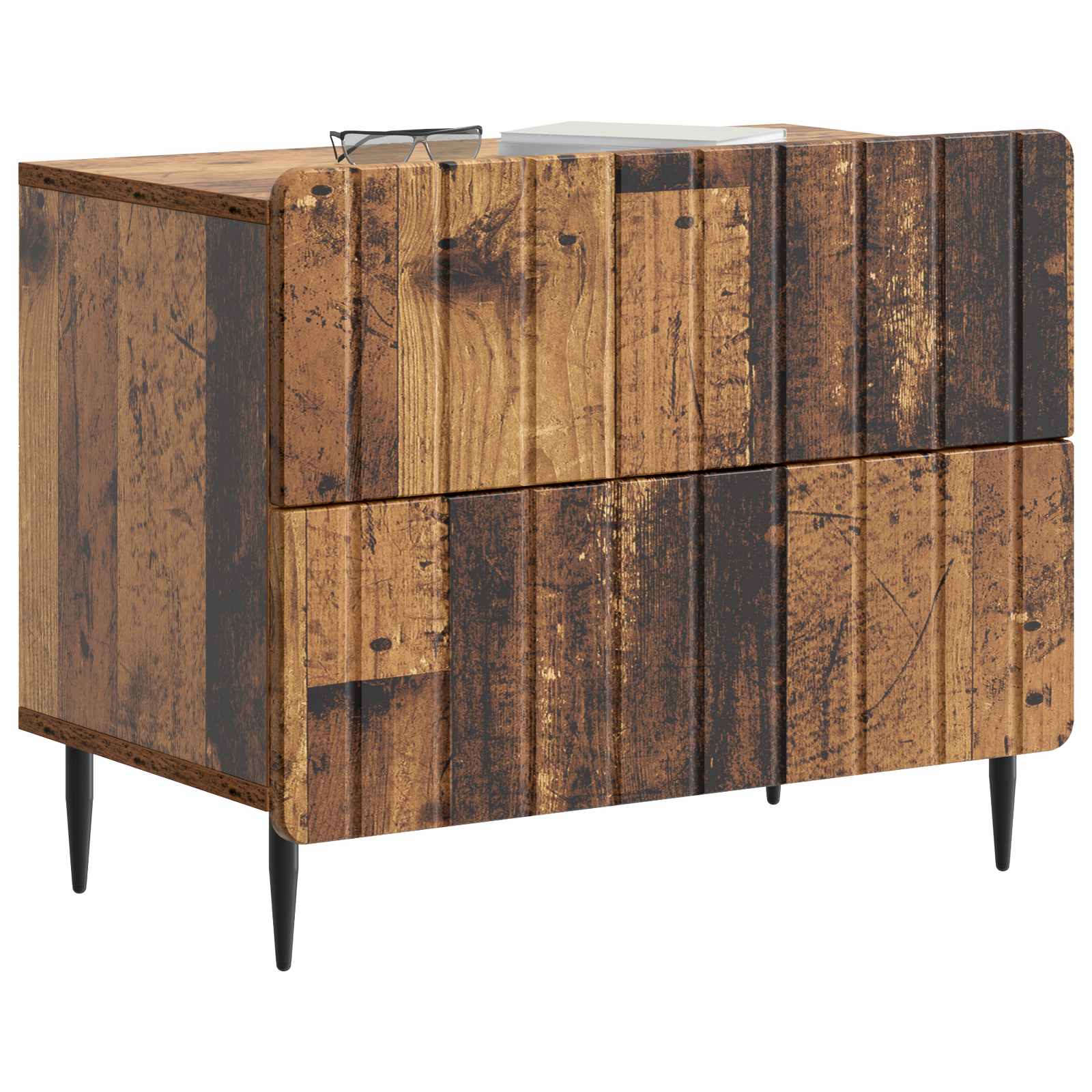 Κομοδίνο με συρτάρι Παλαιωμένο ξύλο 62 x 34,5 x 49,5 εκ. - Pakobazaar
