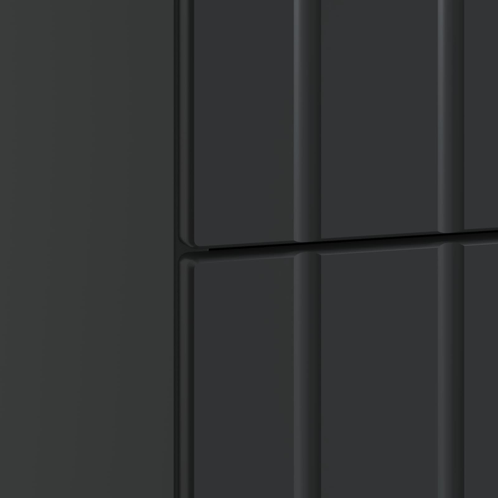 Κομοδίνο με συρτάρι Μαύρο 43x 41 x 68 εκ Επεξεργασμένο Ξύλο - Pakobazaar