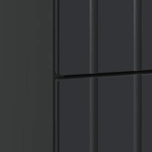Κομοδίνο με συρτάρι Μαύρο 43x 41 x 68 εκ Επεξεργασμένο Ξύλο - Pakobazaar