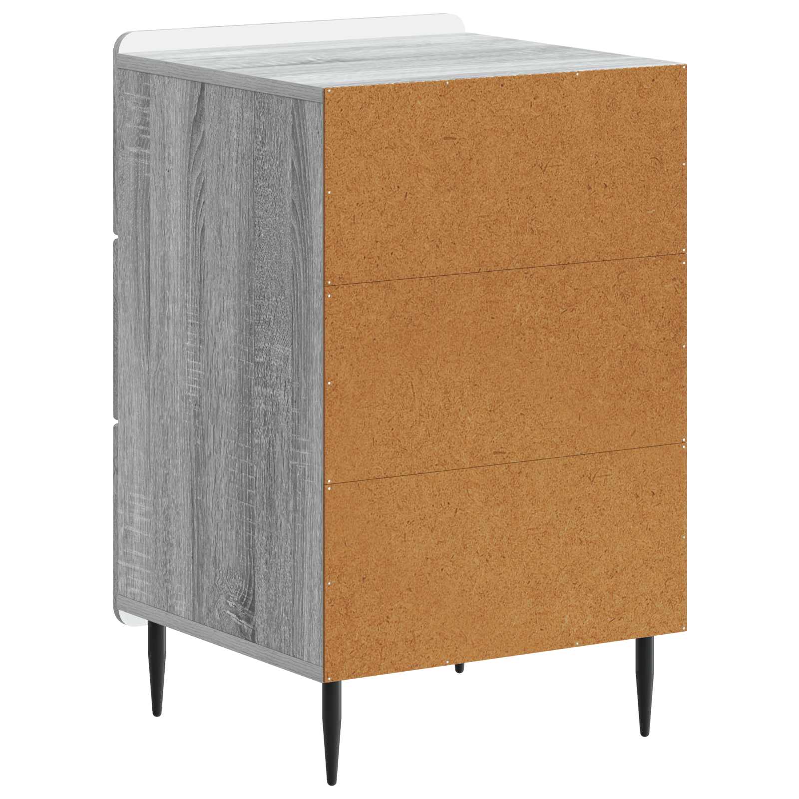 Κομοδίνο Γκρι Sonoma 43x 41 x 68 εκ Επεξεργασμένο Ξύλο - Pakobazaar