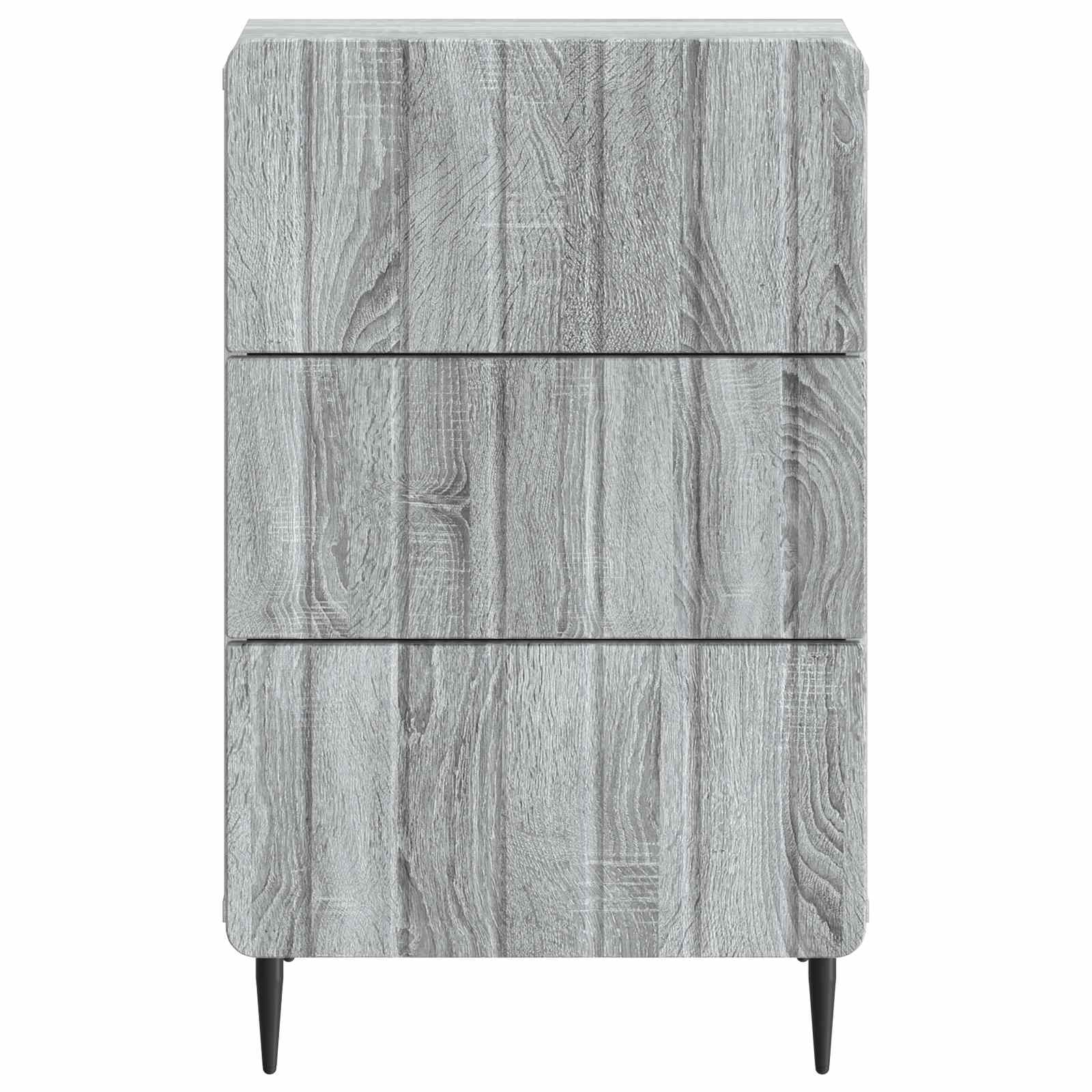 Κομοδίνο Γκρι Sonoma 43x 41 x 68 εκ Επεξεργασμένο Ξύλο - Pakobazaar