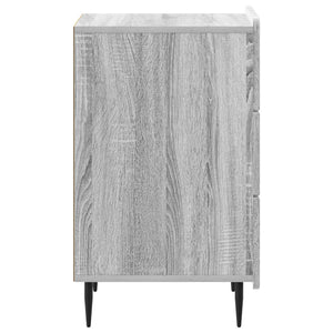 Κομοδίνο Γκρι Sonoma 43x 41 x 68 εκ Επεξεργασμένο Ξύλο - Pakobazaar